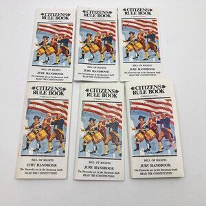 Original Citizens Rule Book Bill of Rights Jury Handbook Pocket Sized Set of 6